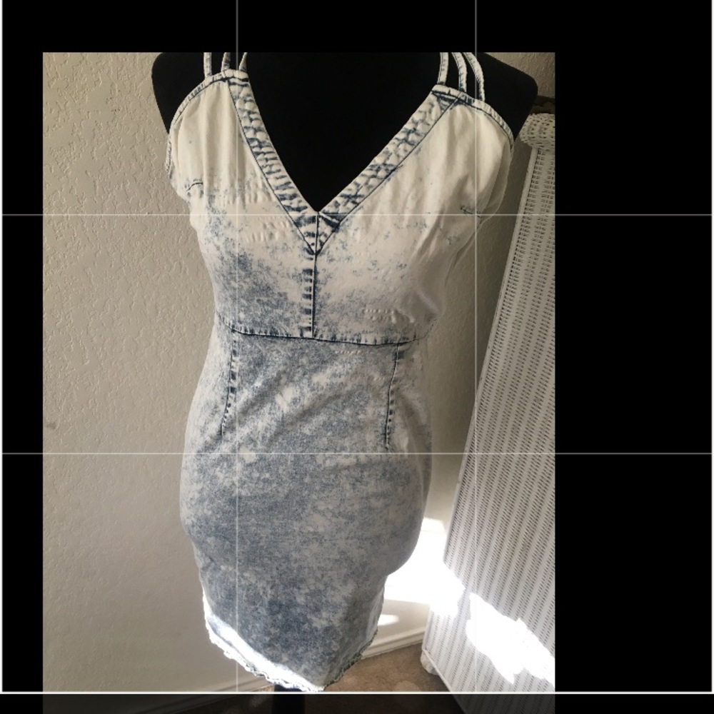 Acid washed dress